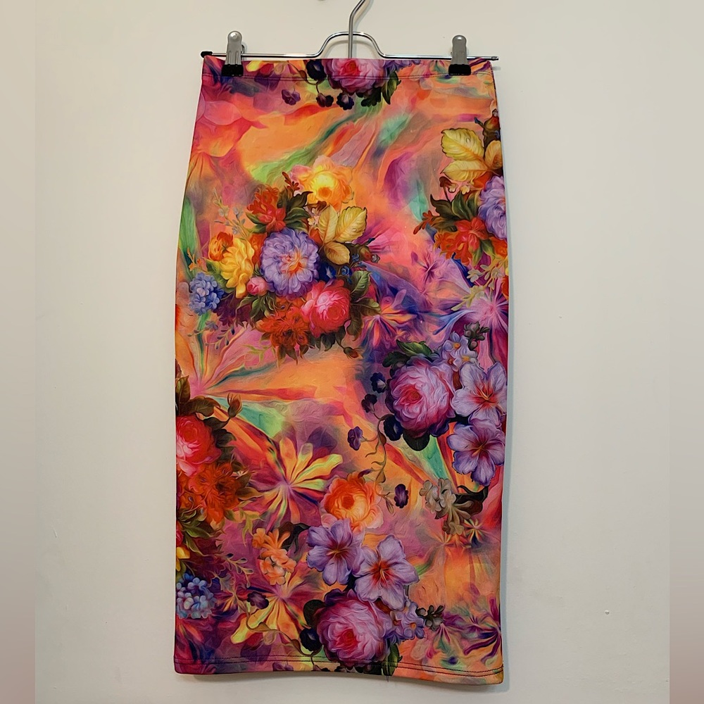 Floral Art Work Skirt